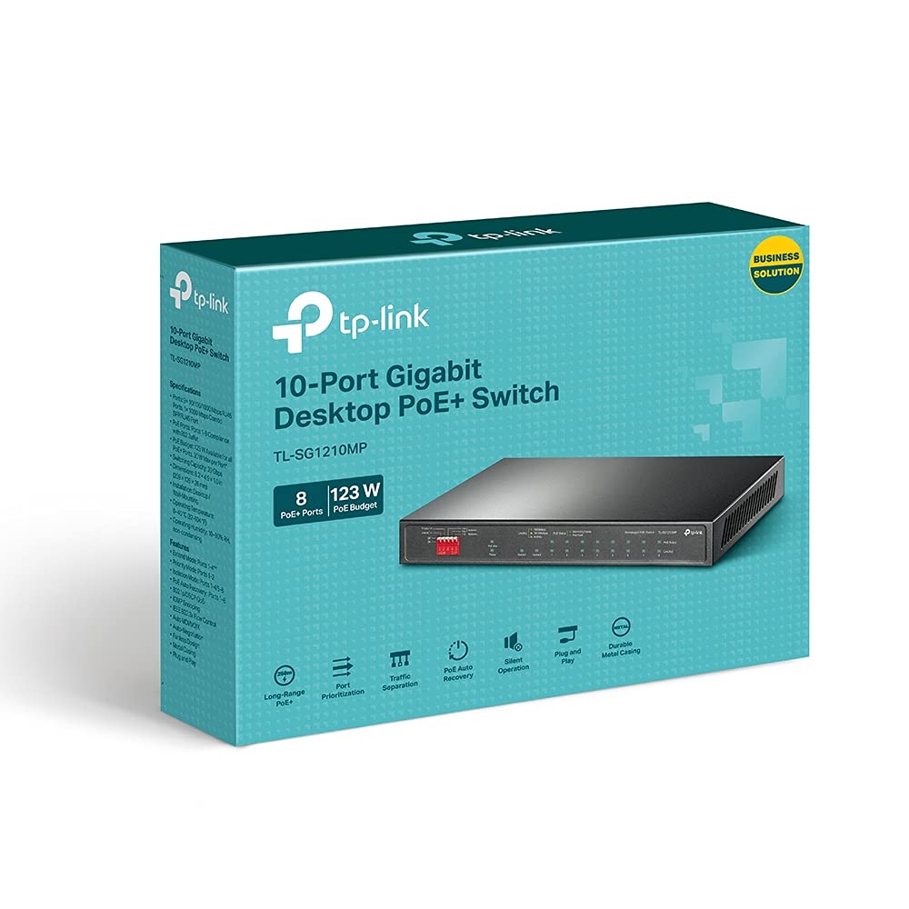 Amazon | TP-LINK 10ポート ギガビットデスクトップスイッチ PoE+ 8