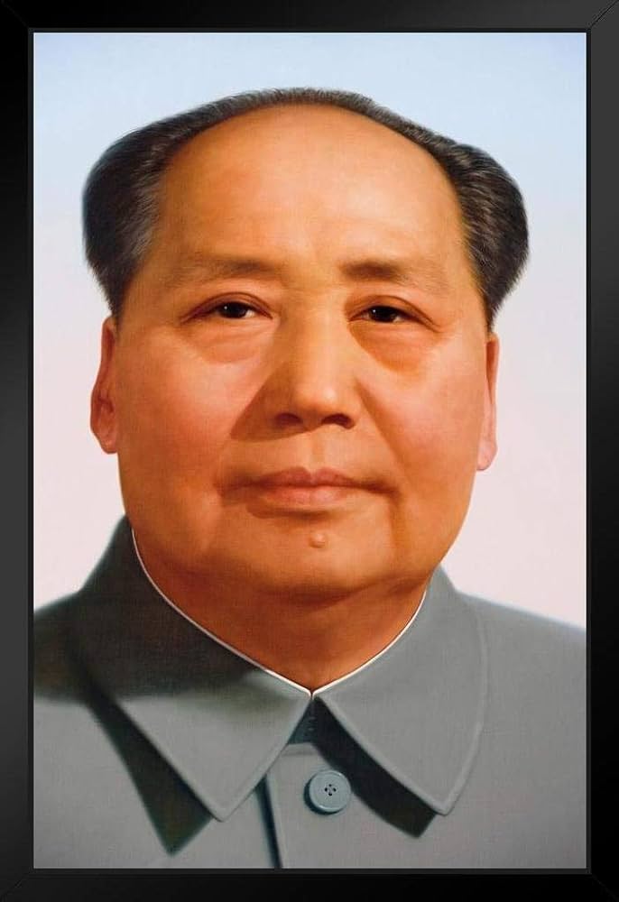 Amazon.co.jp: 毛沢東会長 肖像画 中国ポスター 中国の指導者 政治家