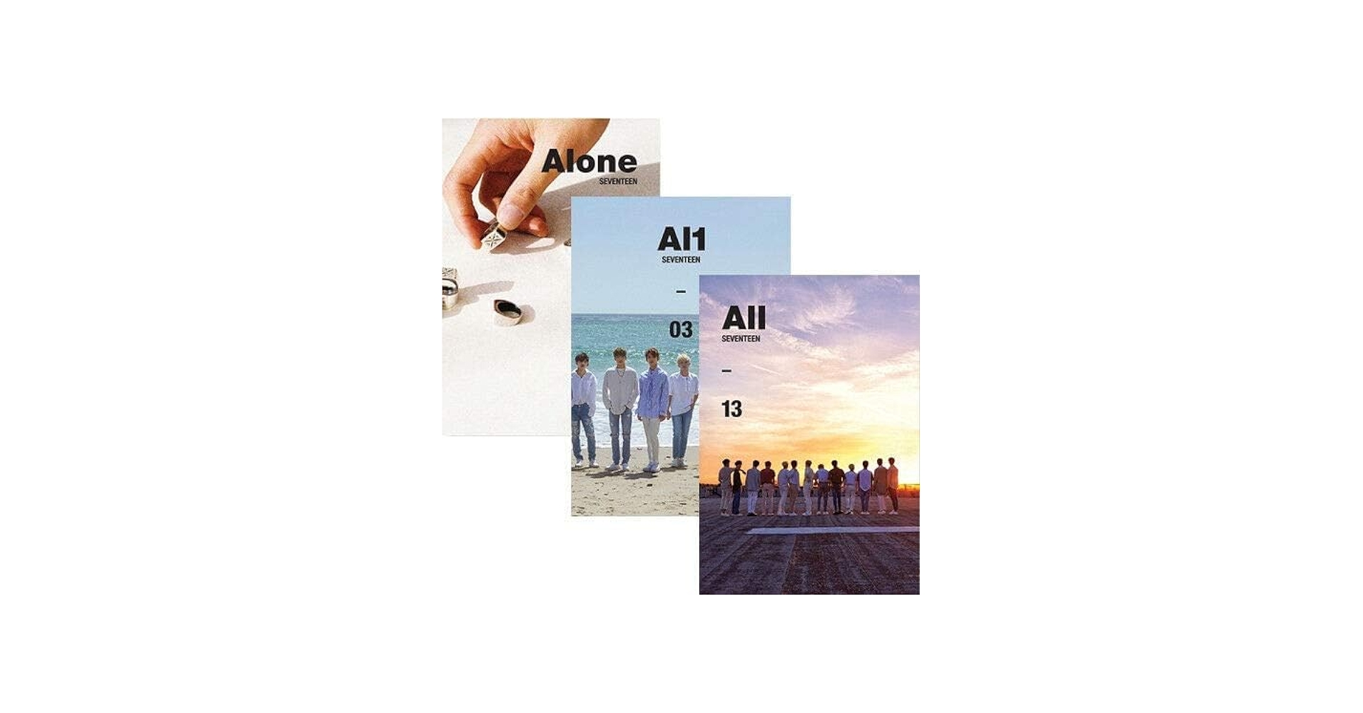 Amazon.com: SEVENTEEN [AL1] 4th Mini Album ALONE + AL1 + ALL 3 Ver