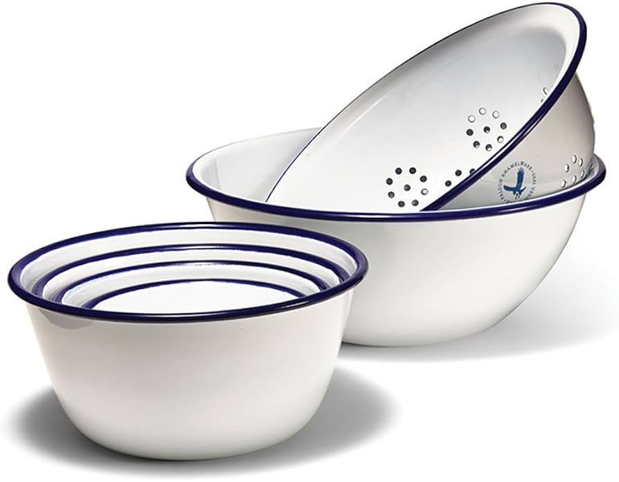 Amazon｜FALCON(ファルコン)ホーロー プレップセット(ボウル5点+水切り