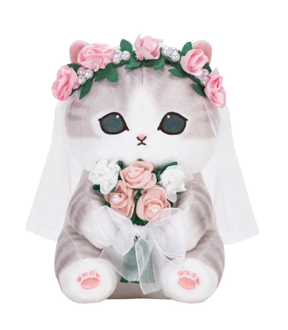 Amazon.co.jp: mofusand にゃんこのウエディング ペアぬいぐるみ 花嫁