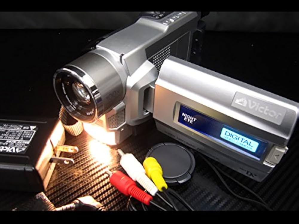 撮影再生ダビングOK 美品 VICTOR GR-DVA22K 付属品有 大画面 撮影再生