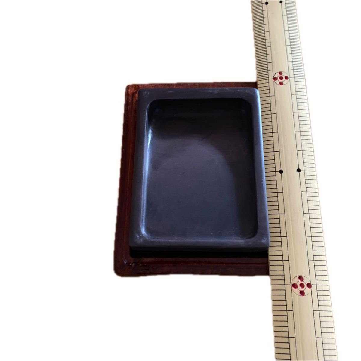 中国文房具】『端渓硯／裏面 端渓硯産出坑地図』箱 衣装箱 外装箱