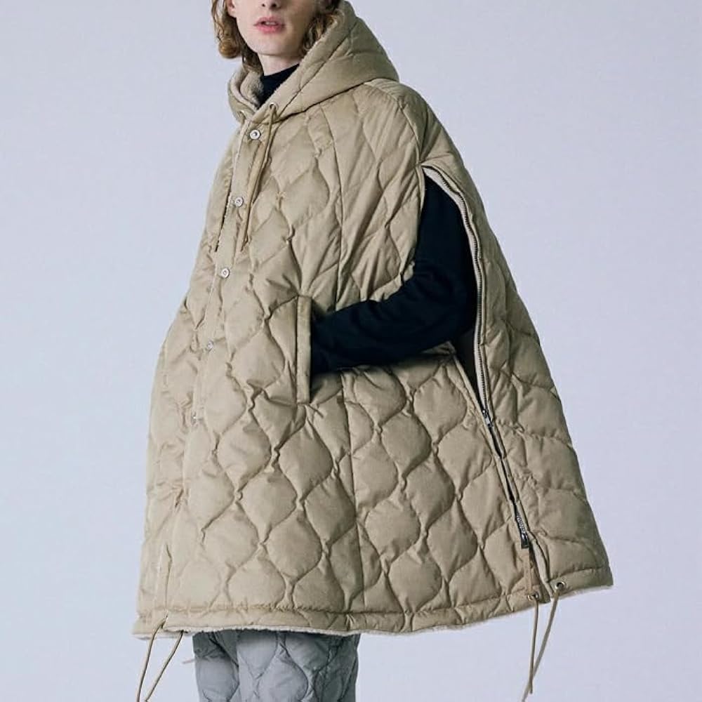 Amazon | [TAION] ユニセックス ミリタリー ダウンケープ TAION-CPML-1