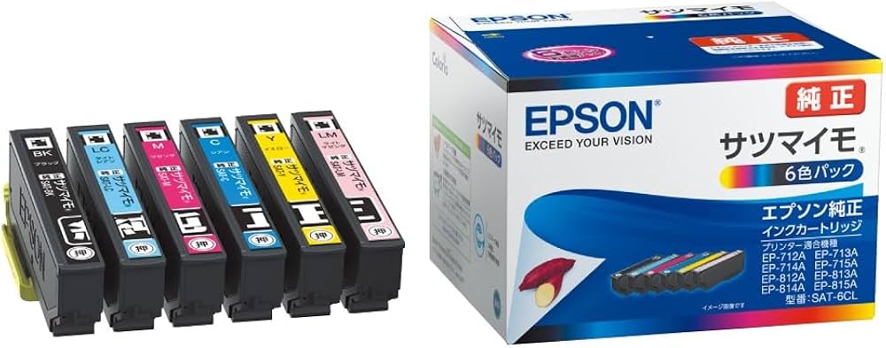 Amazon.co.jp: エプソン 純正 インクカートリッジ サツマイモ SAT-6CL