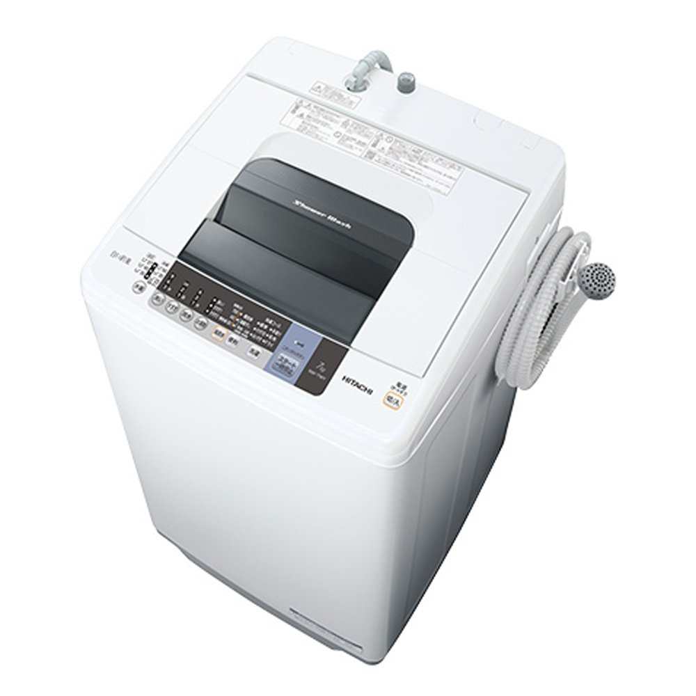 Amazon | 日立 全自動洗濯機 7kg ピュアホワイト NW-7WY W | 日立