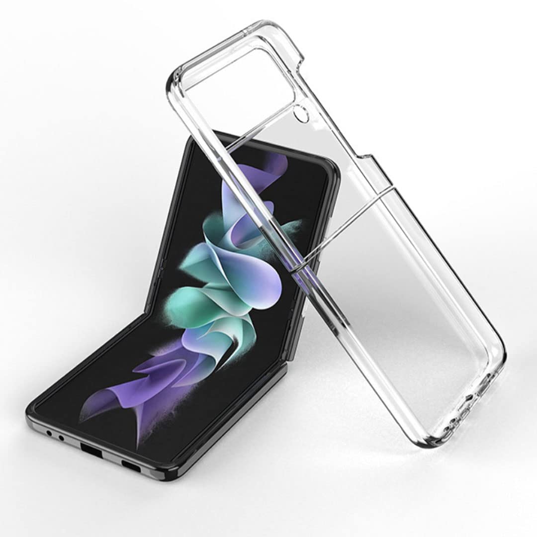 Amazon.co.jp: Galaxy Z Flip3 5G ケース クリア ハード 適用 SC-54B