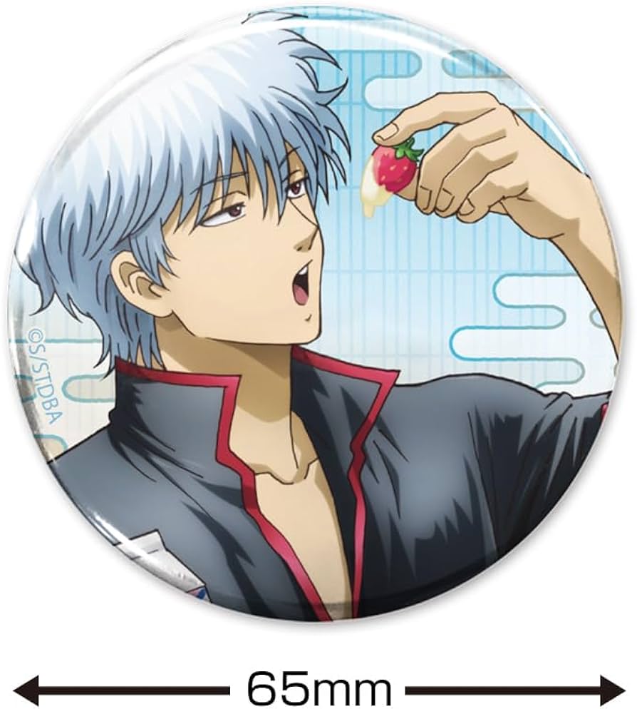 Amazon.co.jp: 【公式】コスパ 銀魂 描き下ろし 坂田銀時 65mm缶バッジ