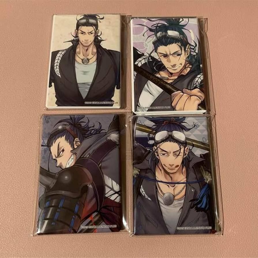 Amazon.co.jp: 日本号 とうらぶ 跪坐 極 周年 絵巻 スクエア 缶バッジ