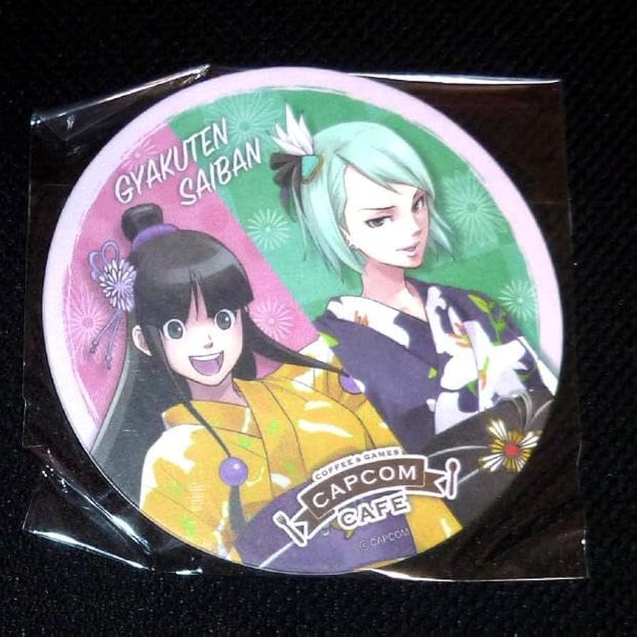 Amazon.co.jp: 逆転裁判 ③ 狩魔冥 綾里真宵 コースター カプコン