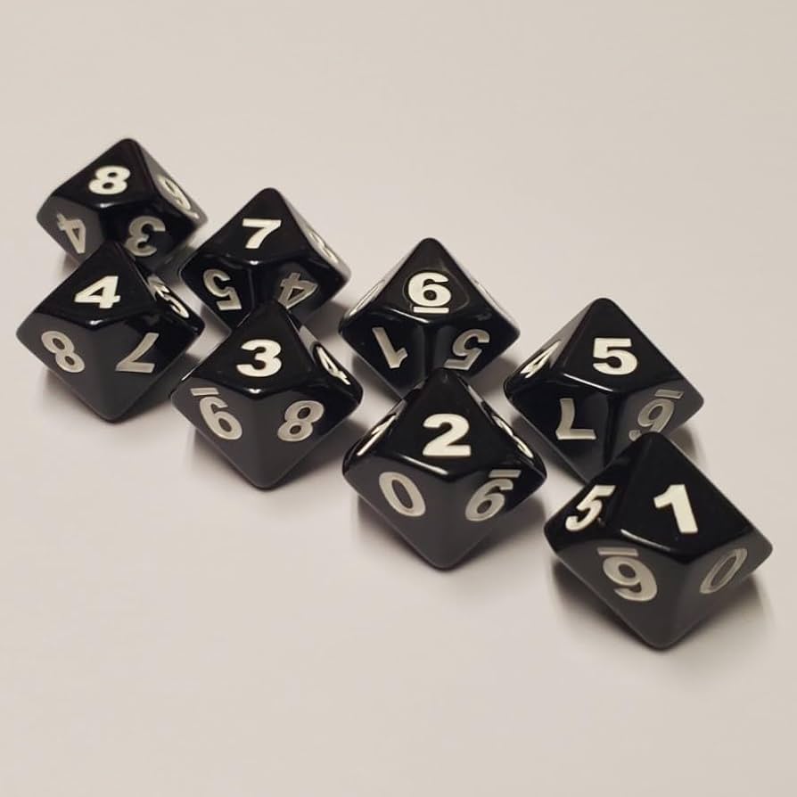 Amazon | Spindown d10 Dice (8 Pack) Great For Magic: The Gathering