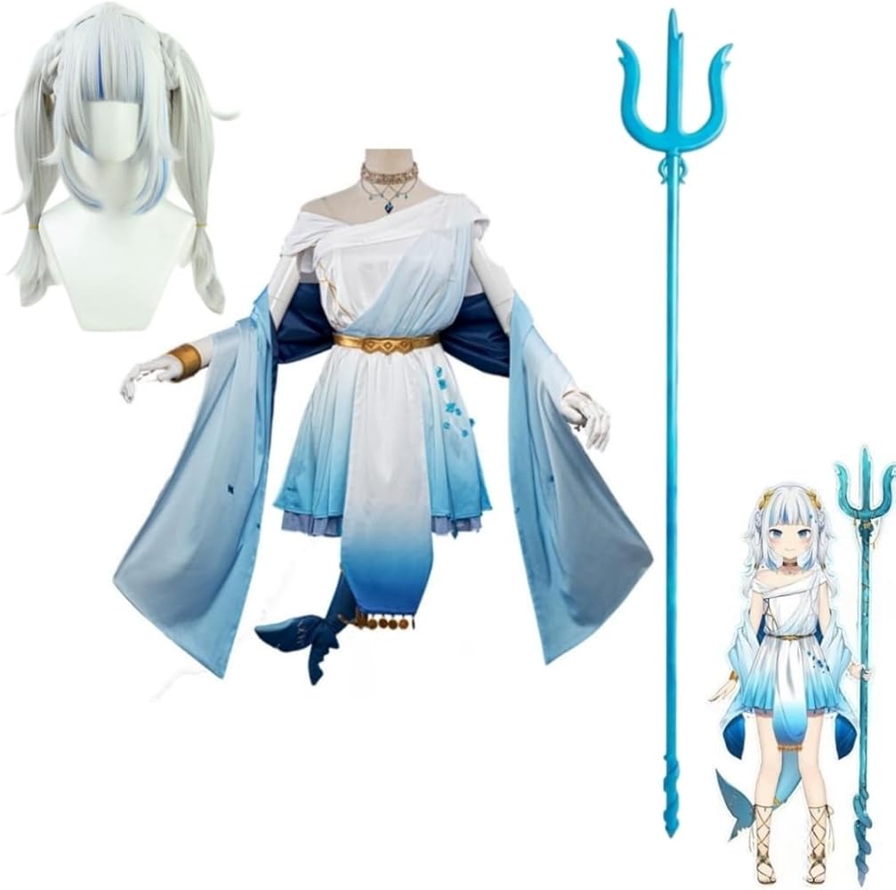 Amazon.co.jp: [VAPAX] がうる・ぐら コスプレ衣装 Gawr Gura サメ