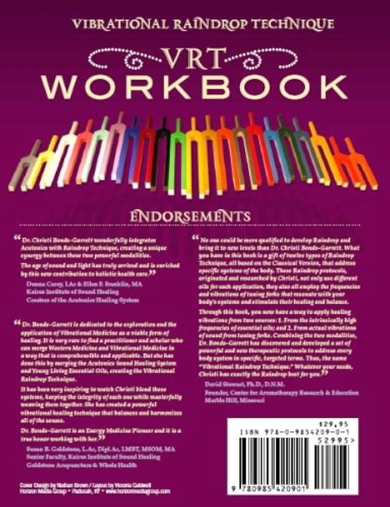 Amazon.com: Vibrational Raindrop Technique Workbook: 9780985420901