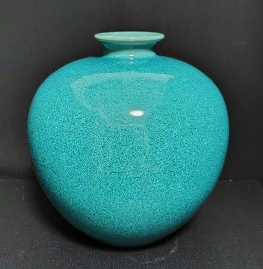 Amazon.co.jp: 京焼 二代 山崎光洋 作 青磁 花瓶 共箱付 : ホビー