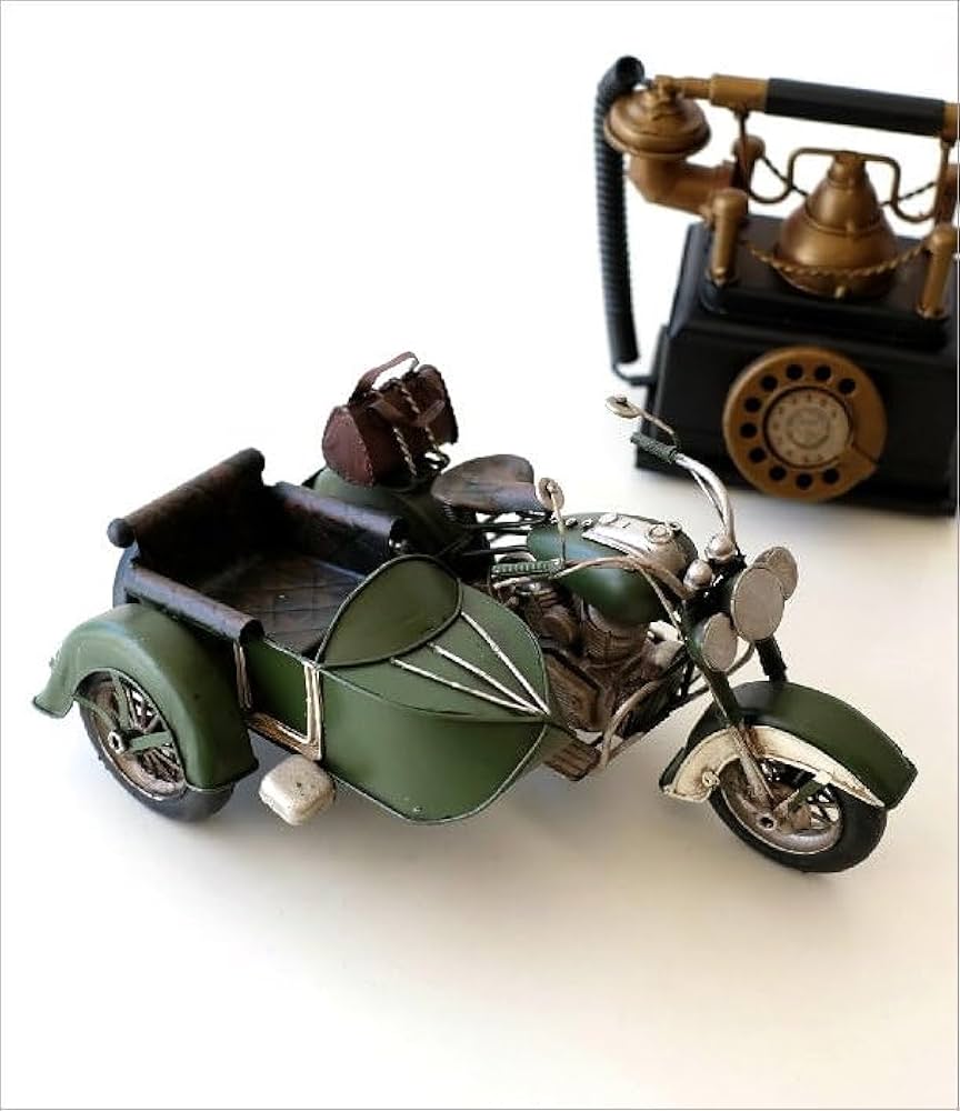 Amazon.co.jp: バイク 置物 おしゃれ アンティーク調 レトロ オブジェ