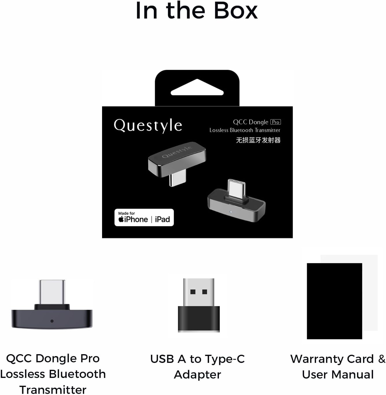 Questyle QCC ドングル Pro USB-C Bluetooth オーディオ アダプター