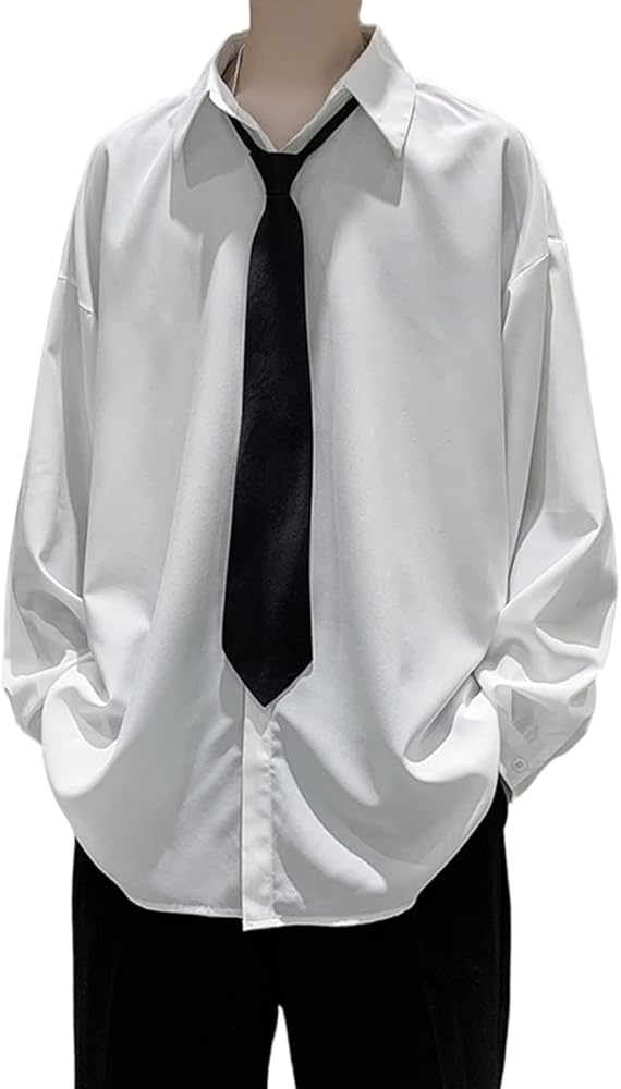 Amazon.co.jp: [Ksila] シャツ メンズ トップス 長袖 パフスリーブ