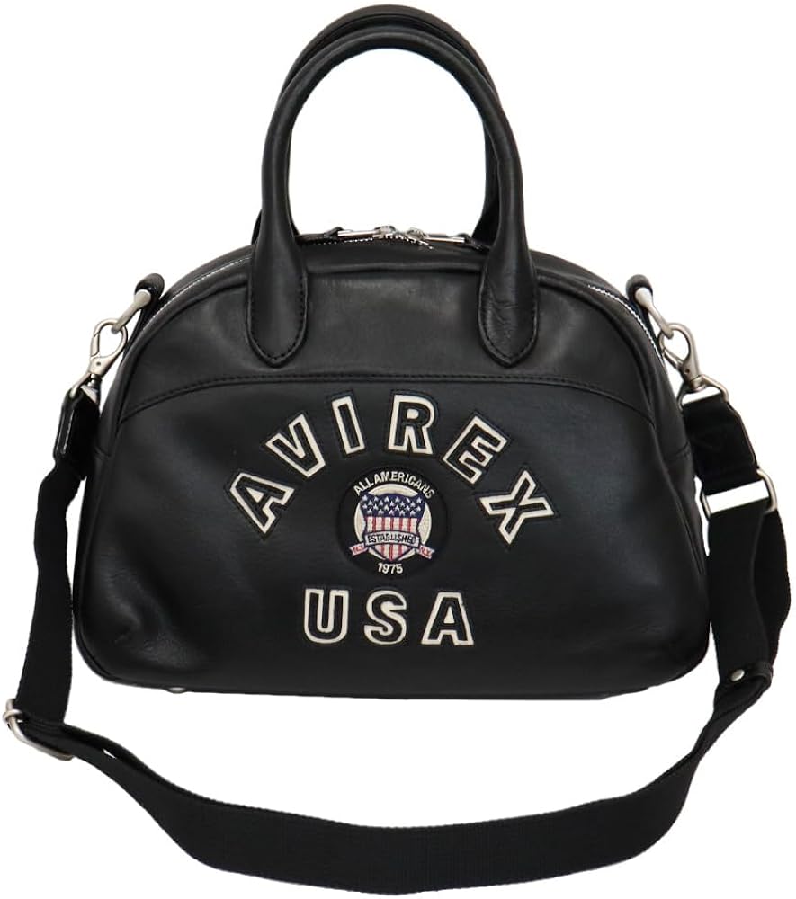 Amazon | [AVIREX] AVX5625 BULTO VARSITY LEATHER MINI BOSTON BAG
