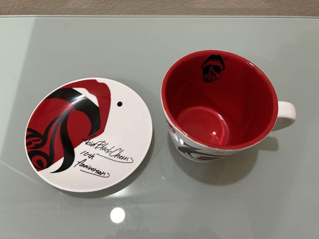 Amazon.co.jp: Acid Black Cherry マグカップ&プレートセット白