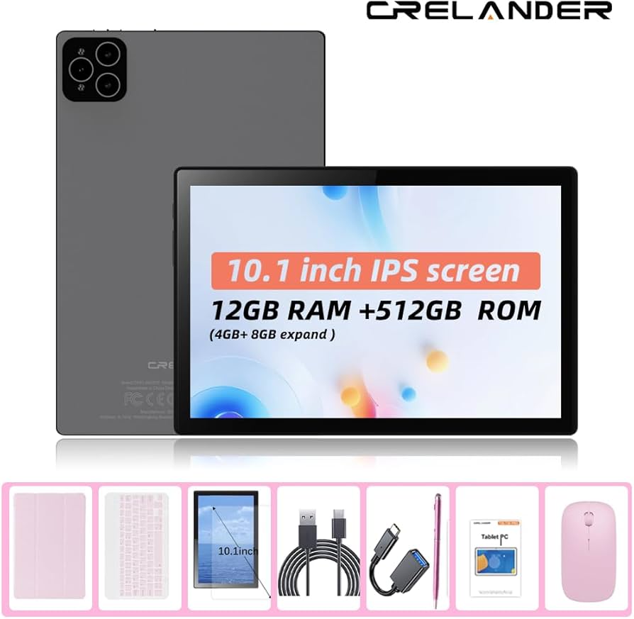 Amazon.com : Crelander 10.1 Inch Android 13 Tablet with SIM Card