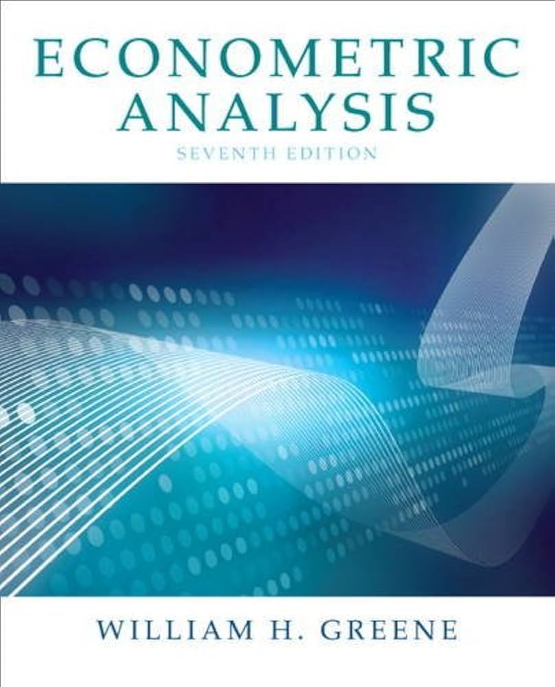 Econometric Analysis (7th Edition): 9780131395381: Economics Books