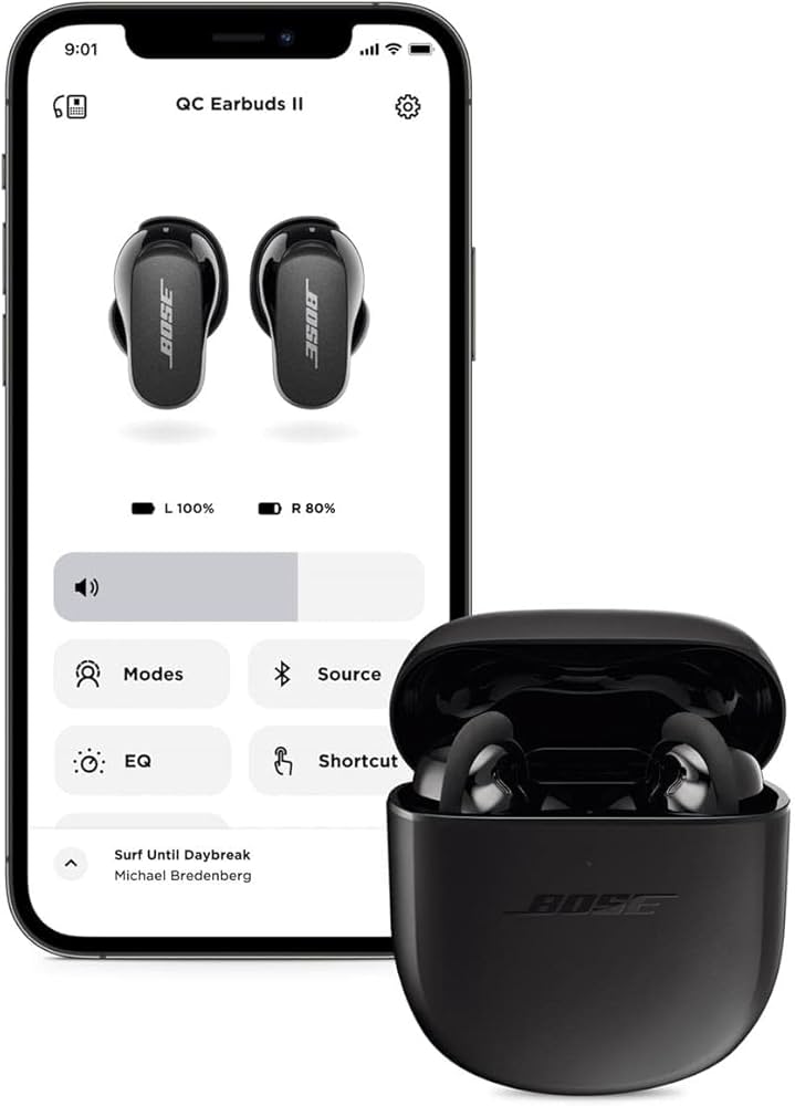 Bose QuietComfort Earbuds II, Wireless, Bluetooth, Proprietary