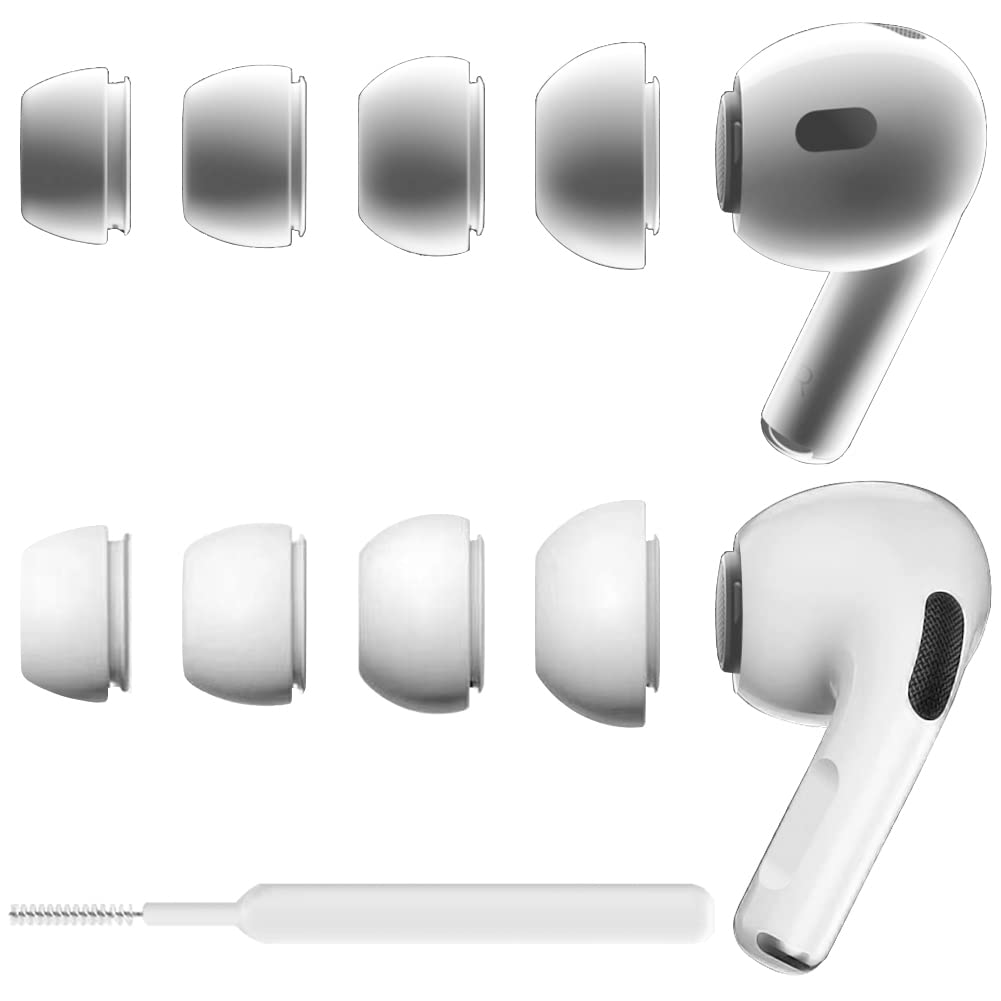 SIXFU 4 Sizes Replacement Ear Tips Compatible with AirPods Pro and