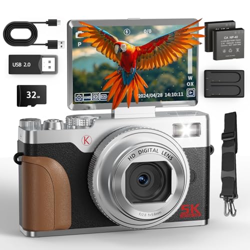 Amazon | NBD 5K 6400万画素デジタルカメラ 18倍ズーム オート