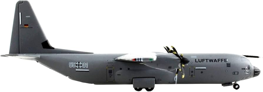 Amazon.com: GeminiJets GMLFT119 Luftwaffe Lockheed C-130J Super