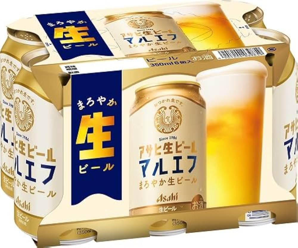 Amazon.co.jp: アサヒ 生ビール 350ml×6缶パック : 食品・飲料・お酒