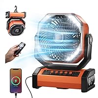 Amazon.co.jp : キャンプ 扇風機 20000mAh大容量 最大60時間連続使用