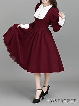 Amazon.co.jp: [NO.S PROJECT] クラシックレトロワンピース (S
