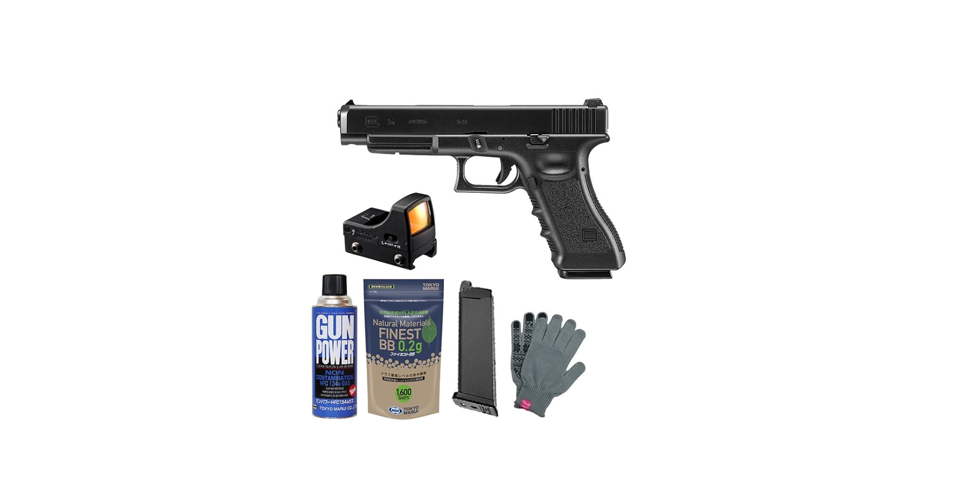 Amazon.co.jp: 東京マルイ グロック34 ガスブローバックガン フル