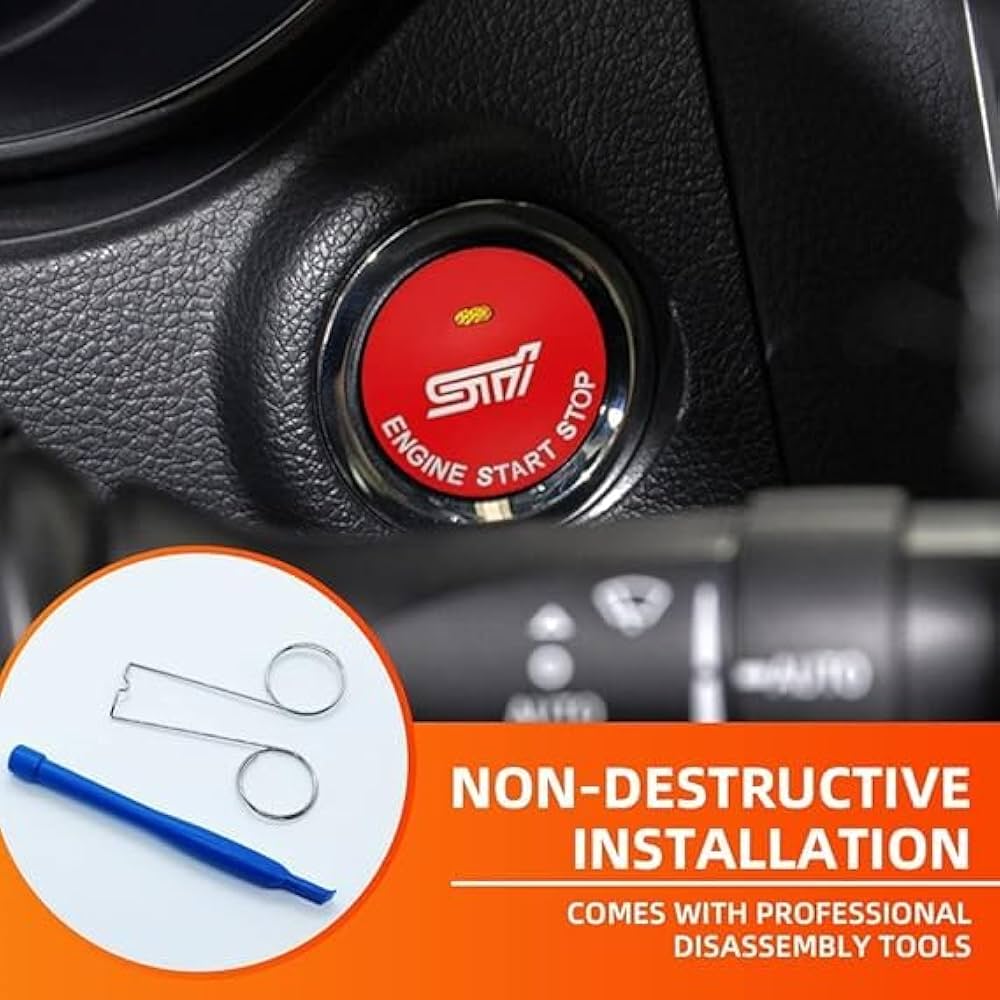 Amazon.co.jp: エンジン スタートボタン交換カバー,stopスイッチ付き