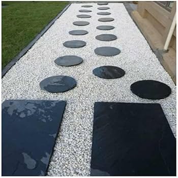 Amazon.co.jp: 2枚セット 敷石 ステップストーン 円形 丸 天然石