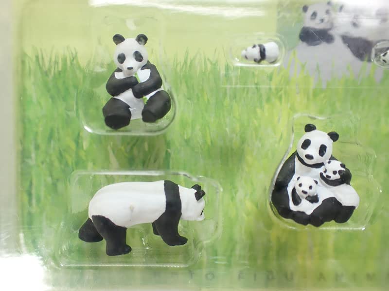 Amazon | barchetta 1/87 パンダファミリー (7体入)【カトー 日本の