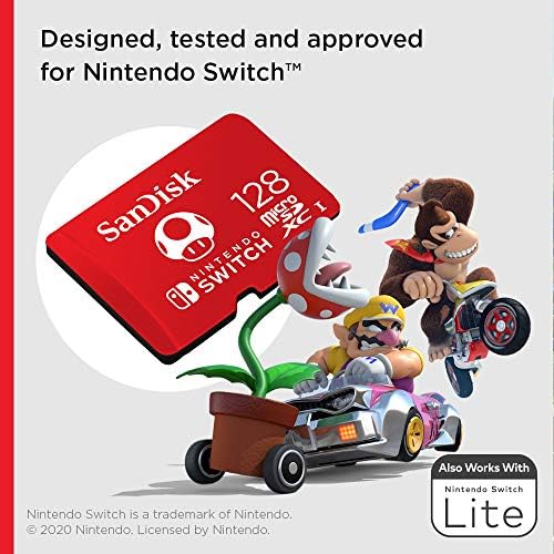 SanDisk 128GB microSDXC Card, Licensed for Nintendo Switch