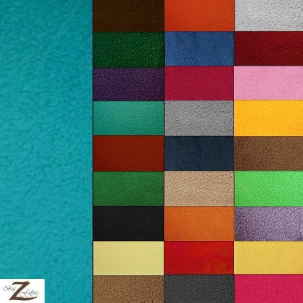 Amazon.com: Big Z Fabric BLACK SOLID POLAR FLEECE ANTI-PILL FABRIC
