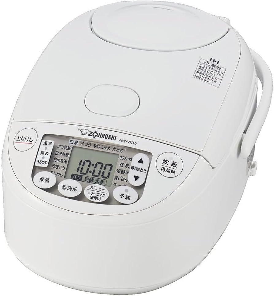 Amazon | 象印マホービン 炊飯器 5.5合 ホワイト NW-VJ10-WA | 象印