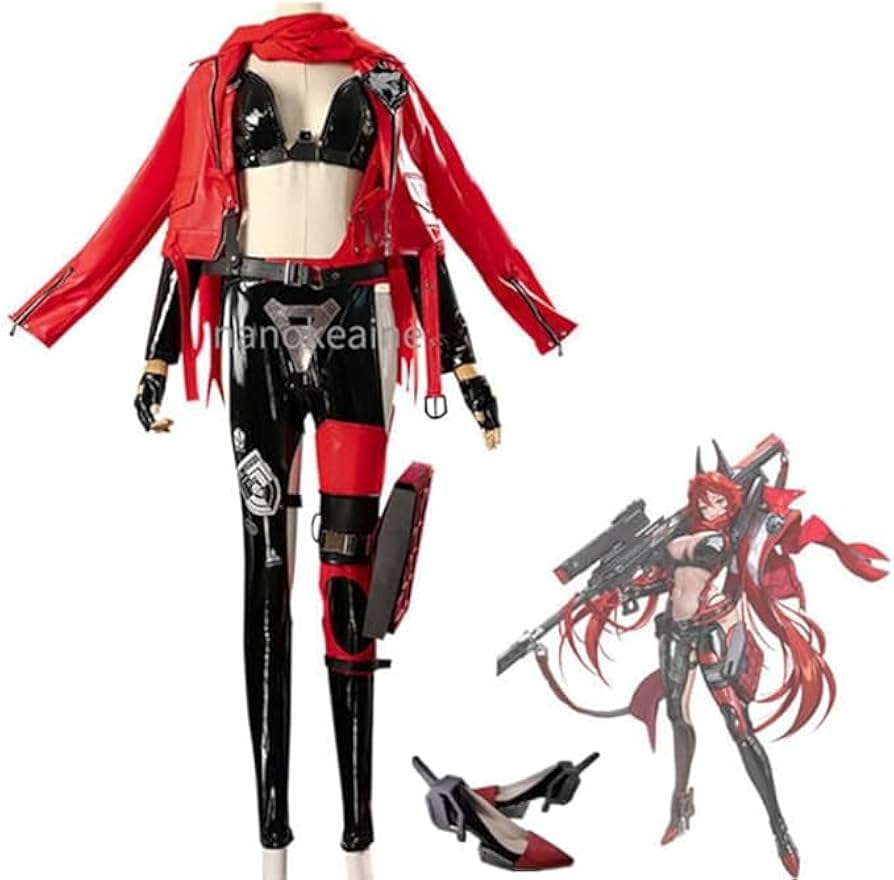 Amazon.co.jp: 勝利の女神:NIKKE レッドフード コスプレ衣装+靴 付き