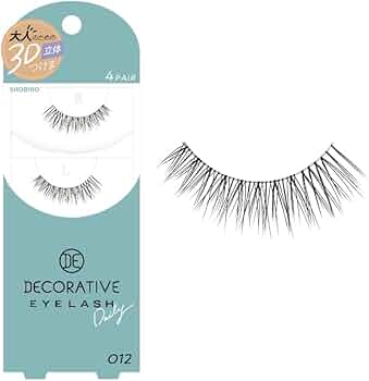Amazon | デコラティブアイラッシュ ＜ 012 ＞ （上つけまつげ4ペア入