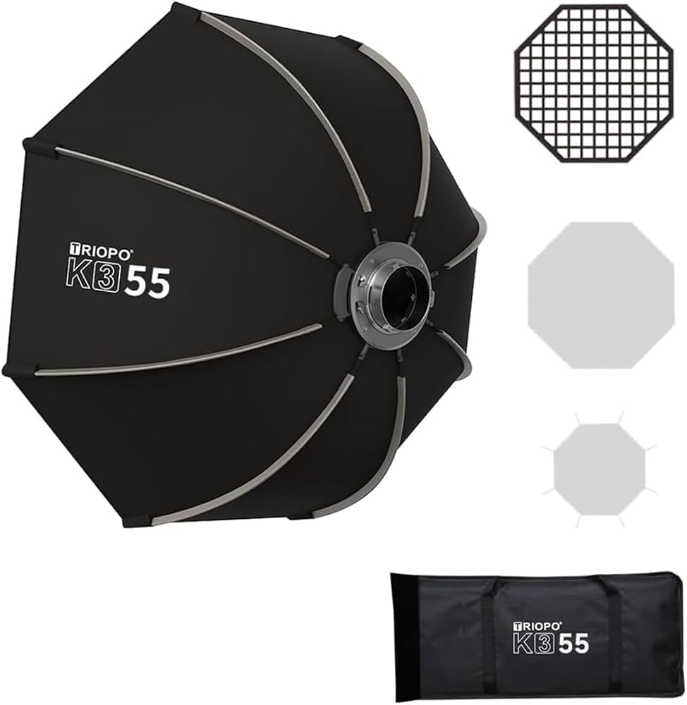 Amazon | Triopo 八角形ソフトボックス、クイックセットアップ