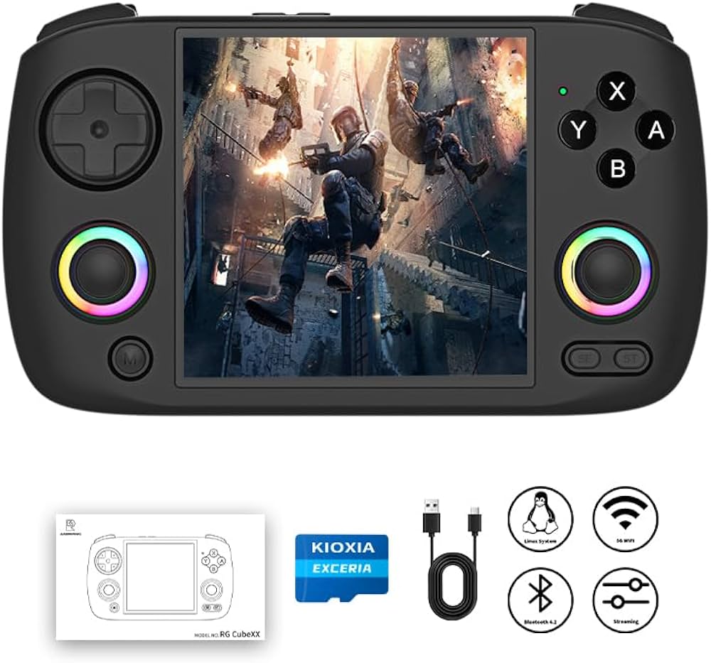 Amazon.com: RG CubeXX Retro Handheld Game Console 3.95 inch IPS