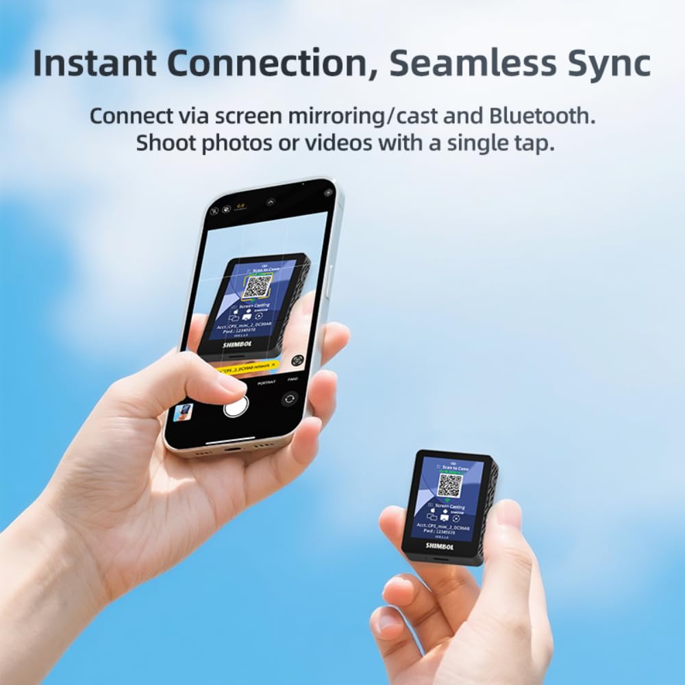 Amazon.co.jp: SHIMBOL Vlogセルフィーモニター画面 CP5 Mini 2 iPhone