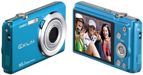 Amazon | CASIO デジタルカメラ EXILIM 1610万画素 5倍 ブルー EX