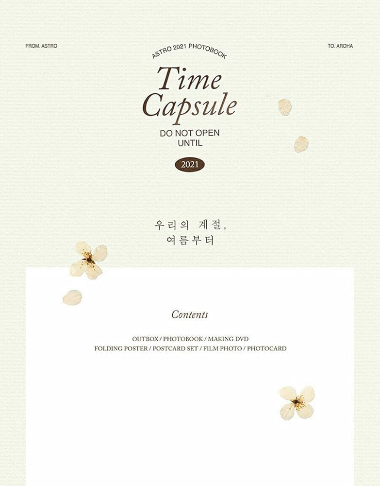 ASTRO 2021 PHOTOBOOK [ TIME CAPSULE ]. 1ea DVD(CD/ About 60mins)+