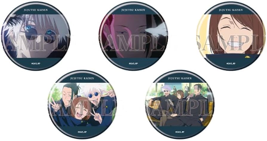 Amazon.co.jp: 呪術廻戦 懐玉 玉折 08 [場面写イラスト] 缶バッジ 5個