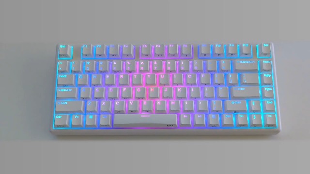 Amazon | NiZ キーボード 【Atom68白い無線RGB】 静電容量無接点方式