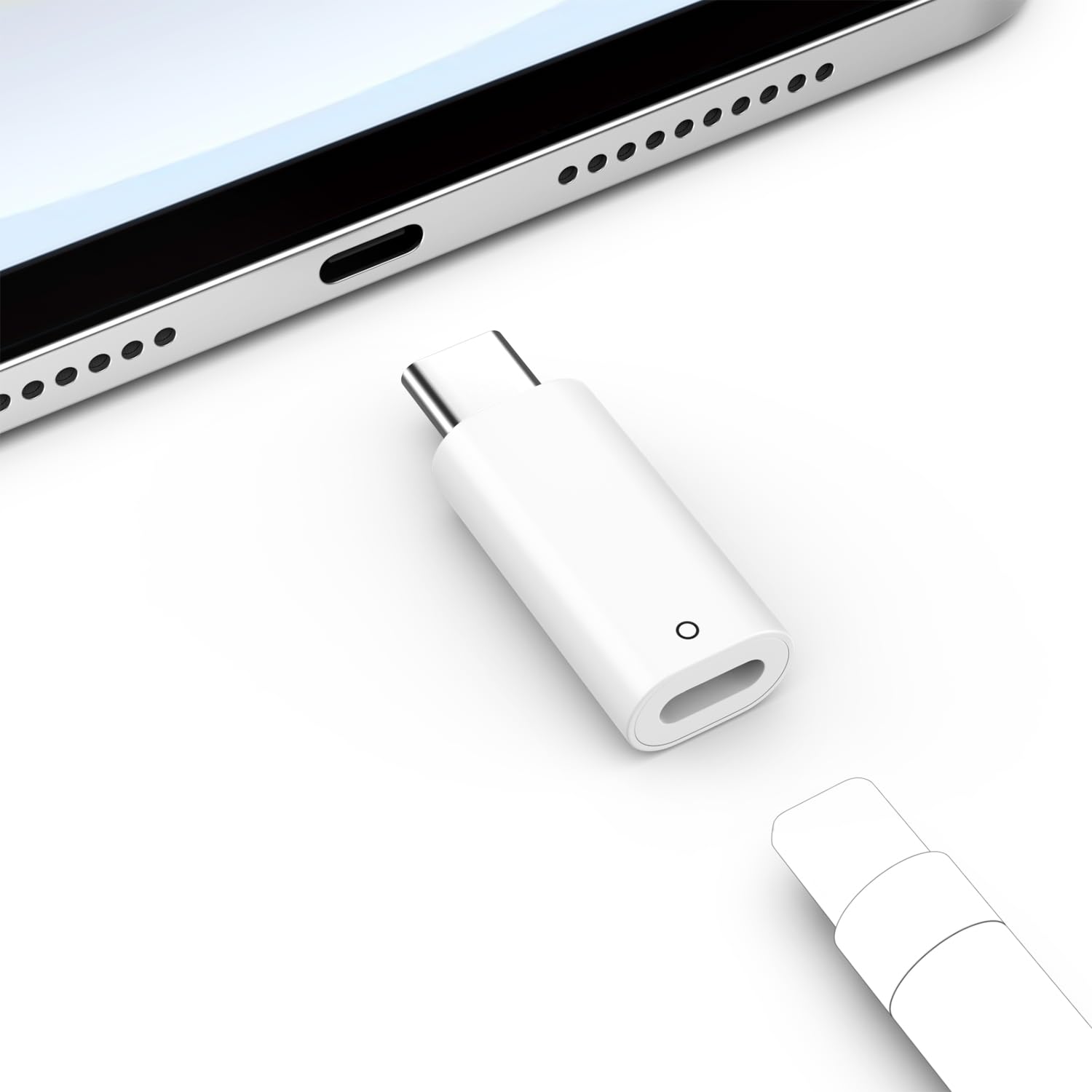 MoKo USB C to Pencil Charging Adapter Compatible with Apple Pencil