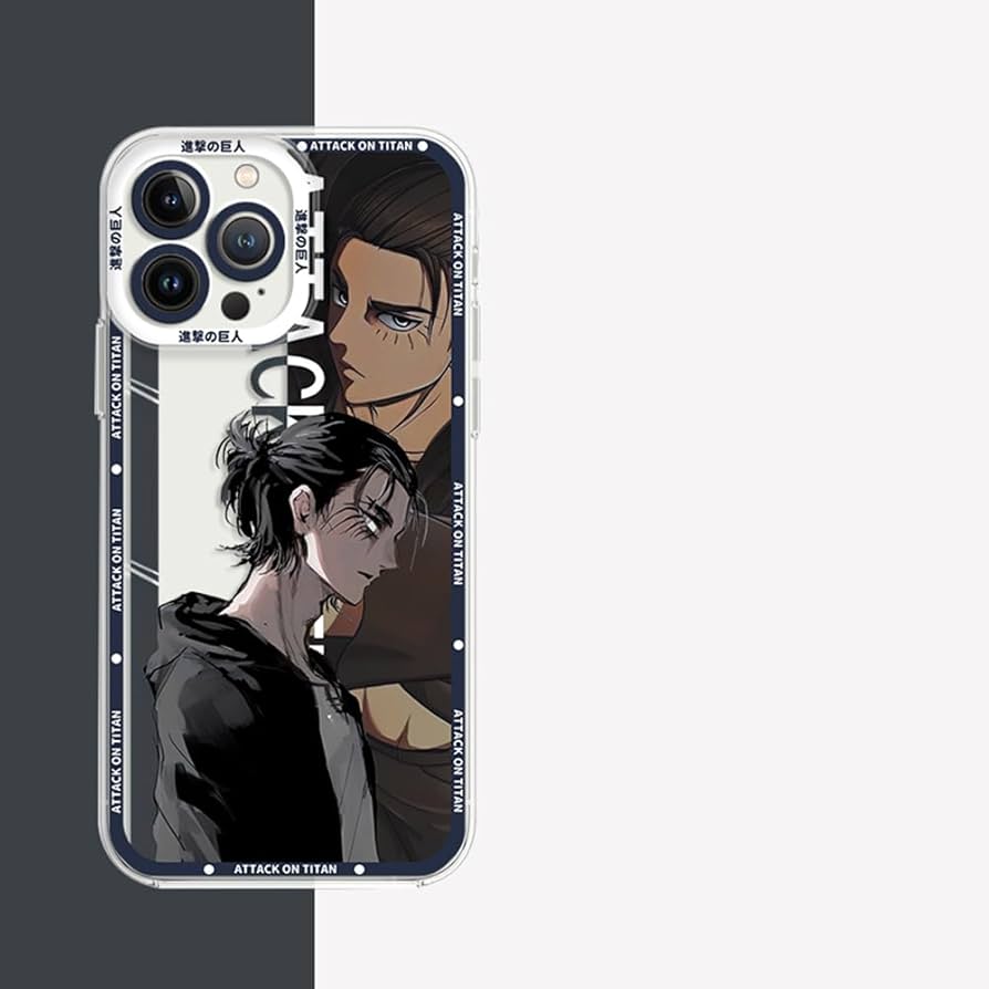 Amazon.co.jp: 進撃の巨人 スマホケース エレン iPhone 15ケース 自由